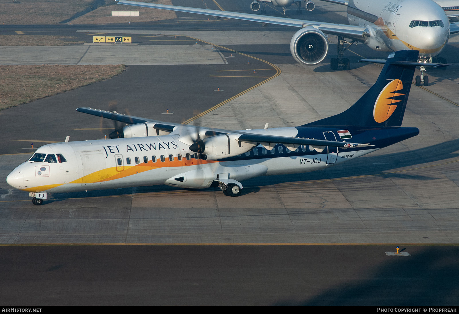 Aircraft Photo of VT-JCJ | ATR ATR-72-500 (ATR-72-212A) | Jet Airways | AirHistory.net #580641