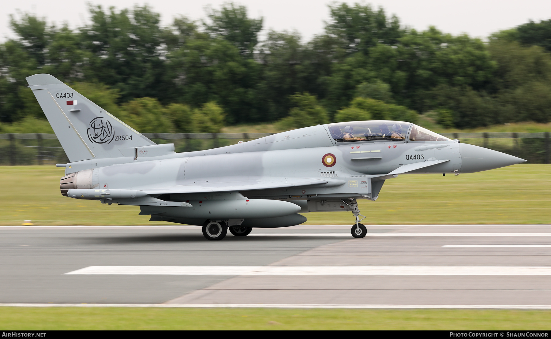 Aircraft Photo of QA403 / ZR504 | Eurofighter EF-2000 Typhoon T | Qatar - Air Force | AirHistory.net #580699