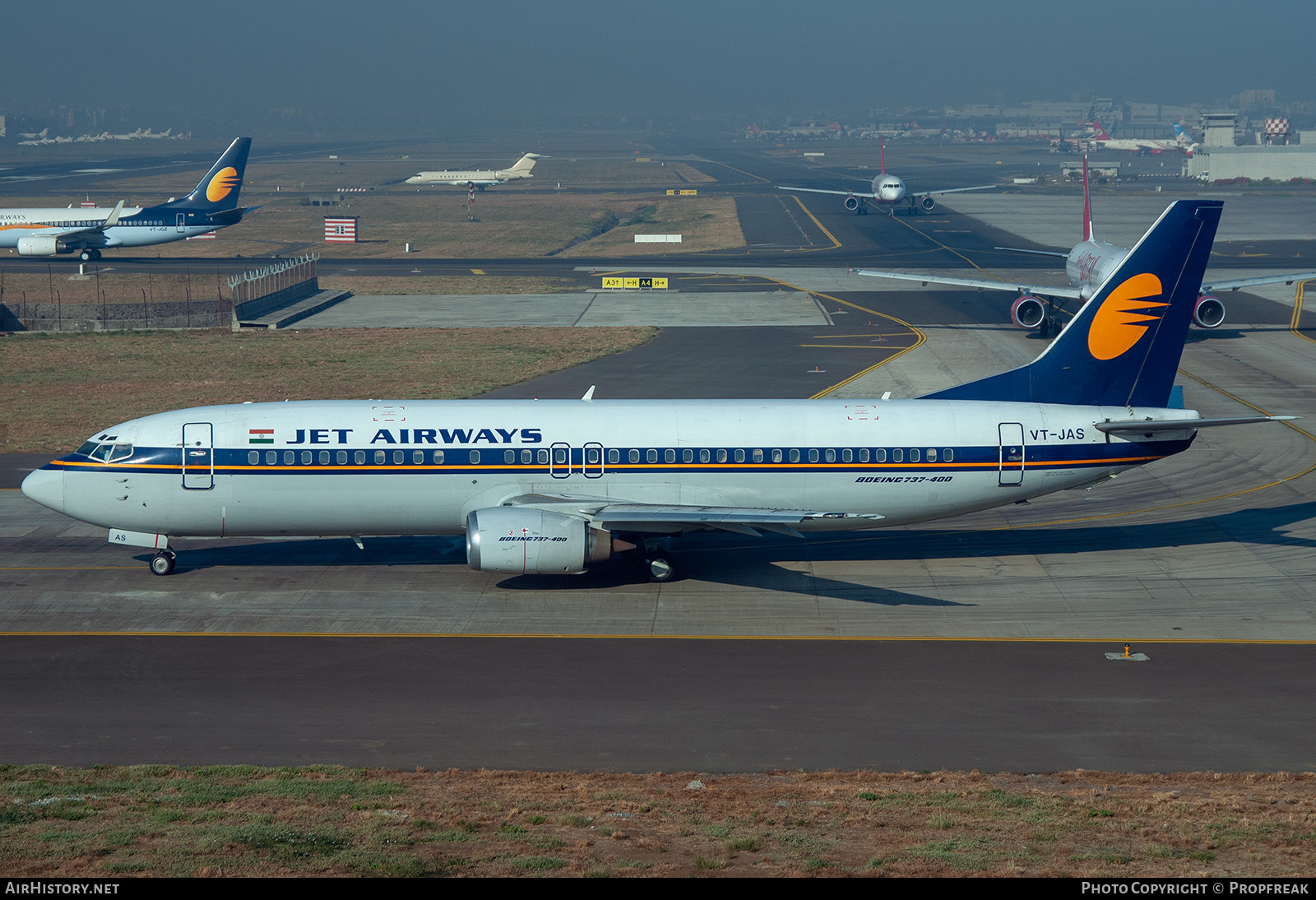 Aircraft Photo of VT-JAS | Boeing 737-45R | Jet Airways | AirHistory.net #580700