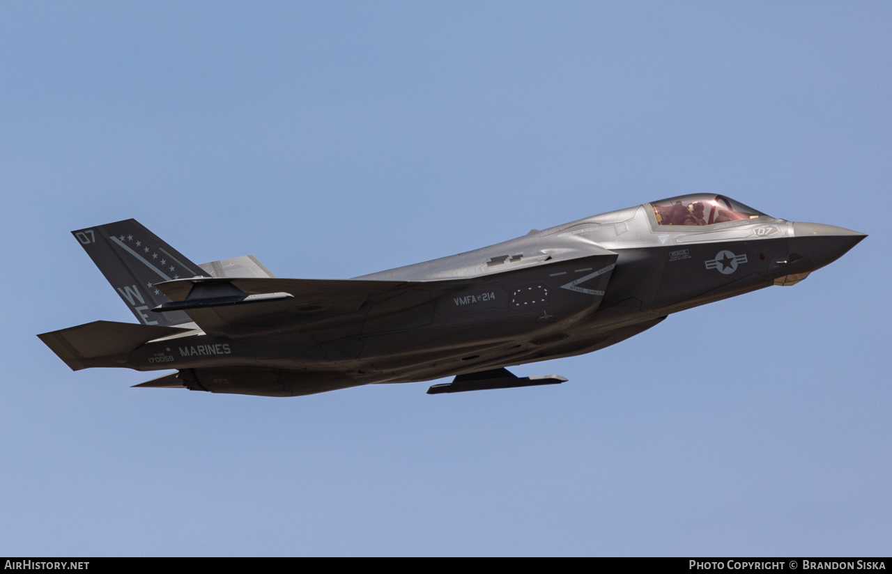 Aircraft Photo of 170059 | Lockheed Martin F-35B Lightning II | USA - Marines | AirHistory.net #580725