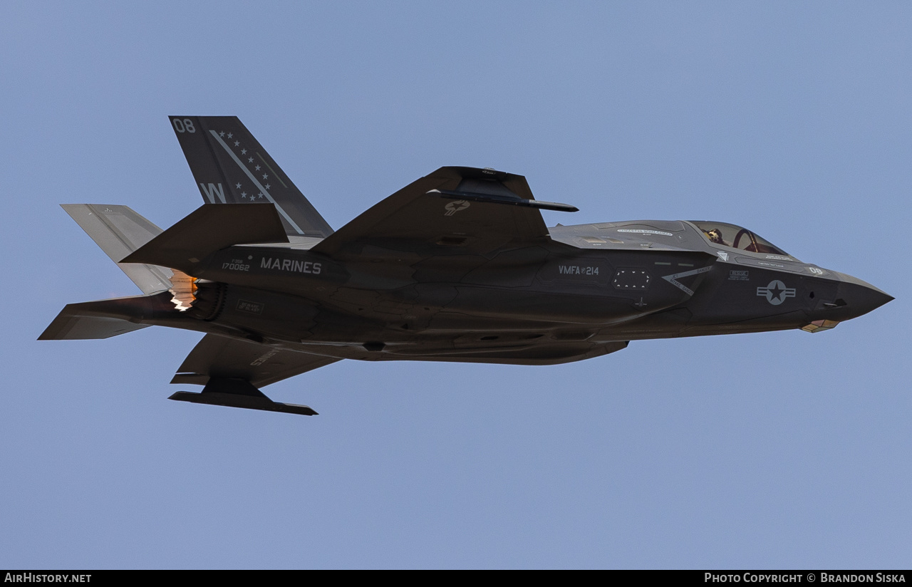 Aircraft Photo of 170062 | Lockheed Martin F-35B Lightning II | USA - Marines | AirHistory.net #580730
