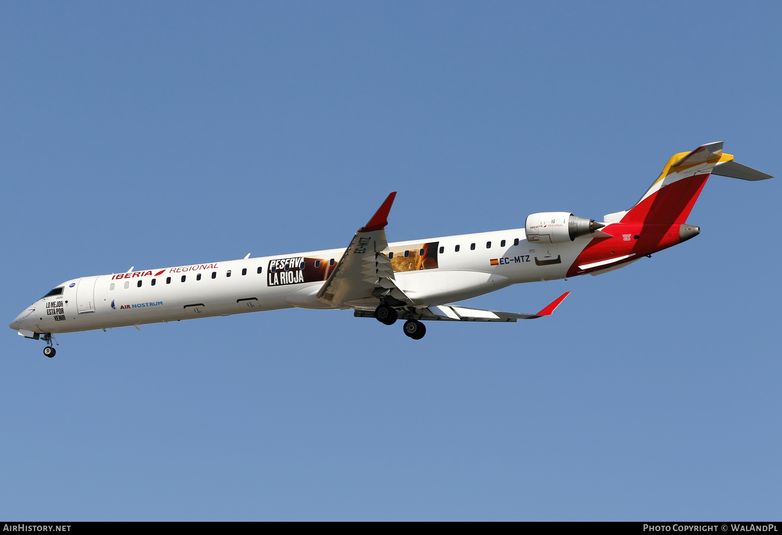 Aircraft Photo of EC-MTZ | Bombardier CRJ-1000 (CL-600-2E25) | Iberia Regional | AirHistory.net #580743