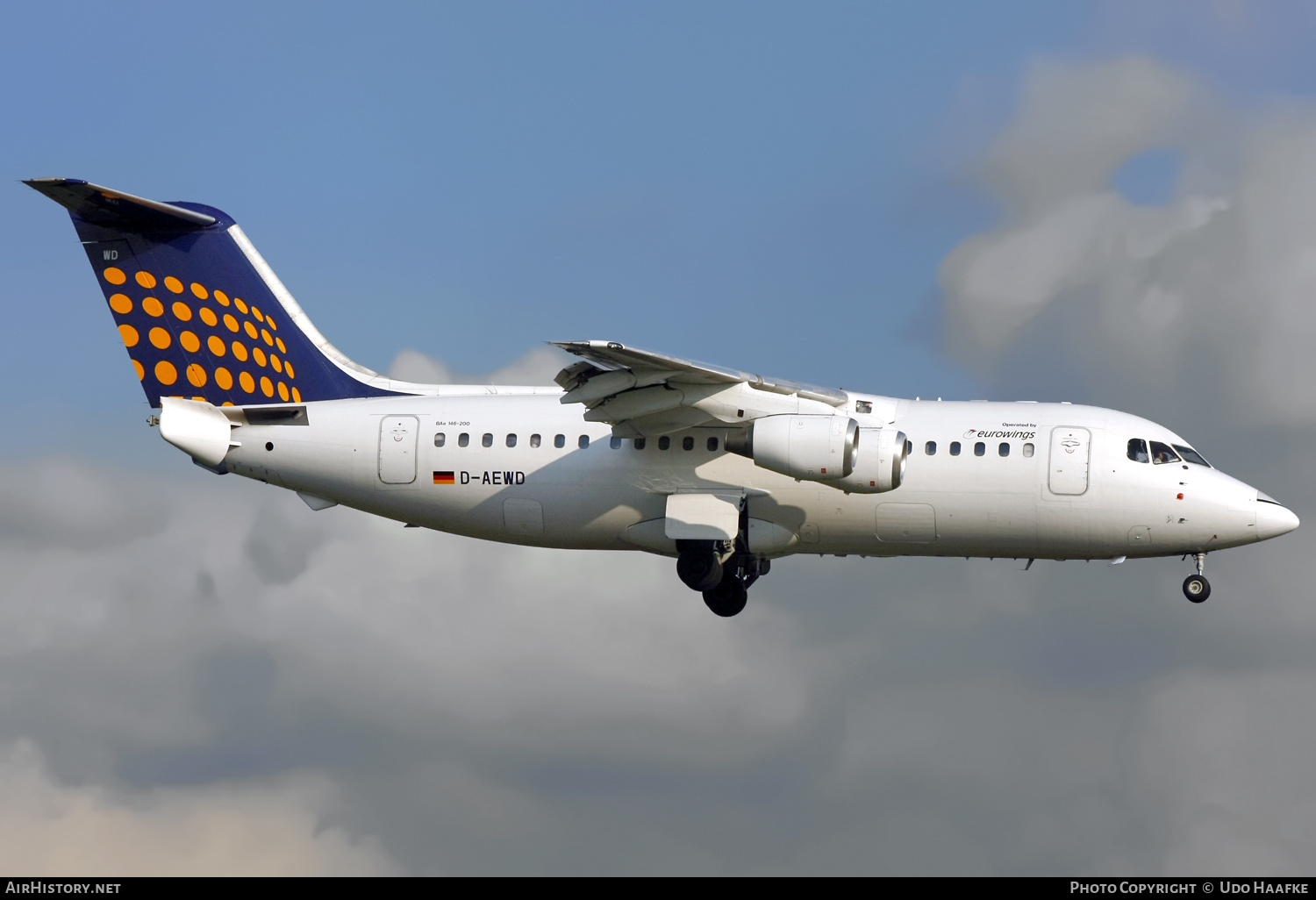 Aircraft Photo of D-AEWD | British Aerospace BAe-146-200 | Eurowings | AirHistory.net #580748