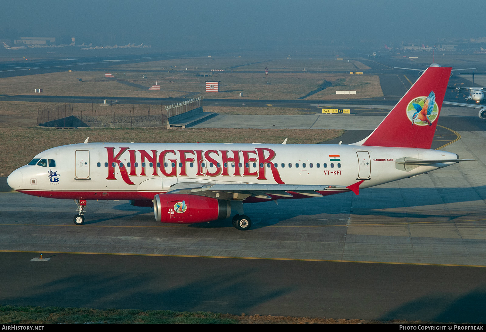 Aircraft Photo of VT-KFI | Airbus A319-131 | Kingfisher Airlines | AirHistory.net #580813