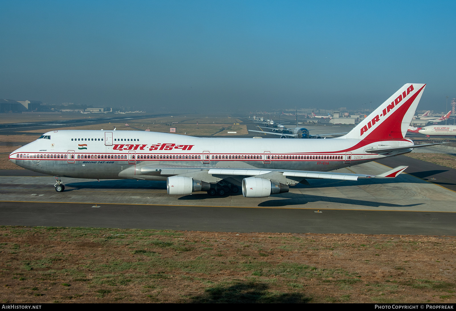 Aircraft Photo of VT-EVA | Boeing 747-437 | Air India | AirHistory.net #580829
