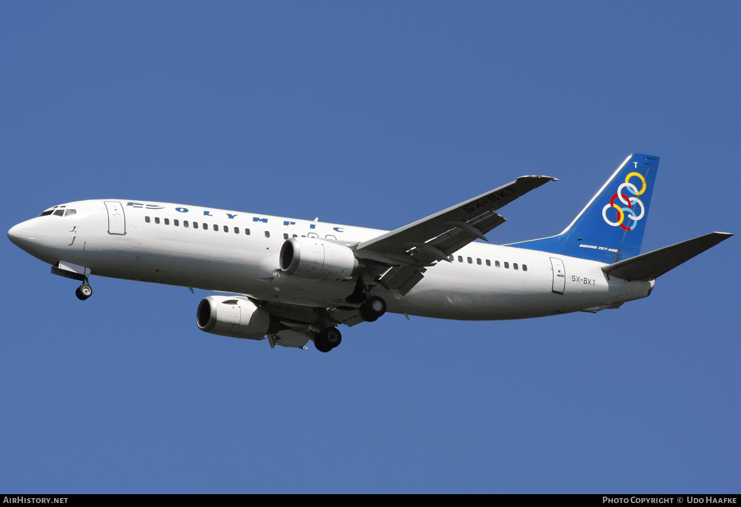 Aircraft Photo of SX-BKT | Boeing 737-4Q8 | Olympic | AirHistory.net #580837