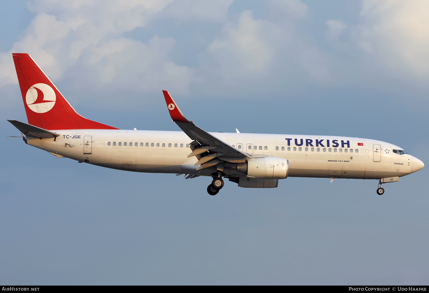 Aircraft Photo of TC-JGE | Boeing 737-8F2 | Turkish Airlines | AirHistory.net #580845