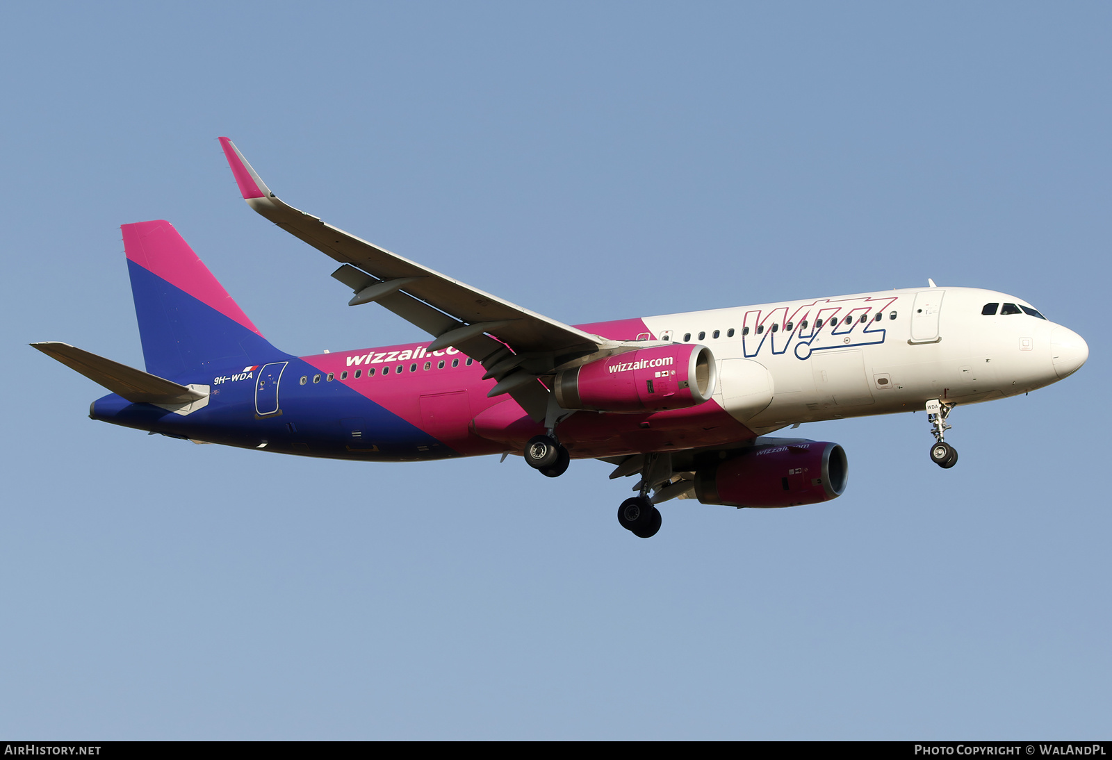 Aircraft Photo of 9H-WDA | Airbus A320-232 | Wizz Air | AirHistory.net #580862