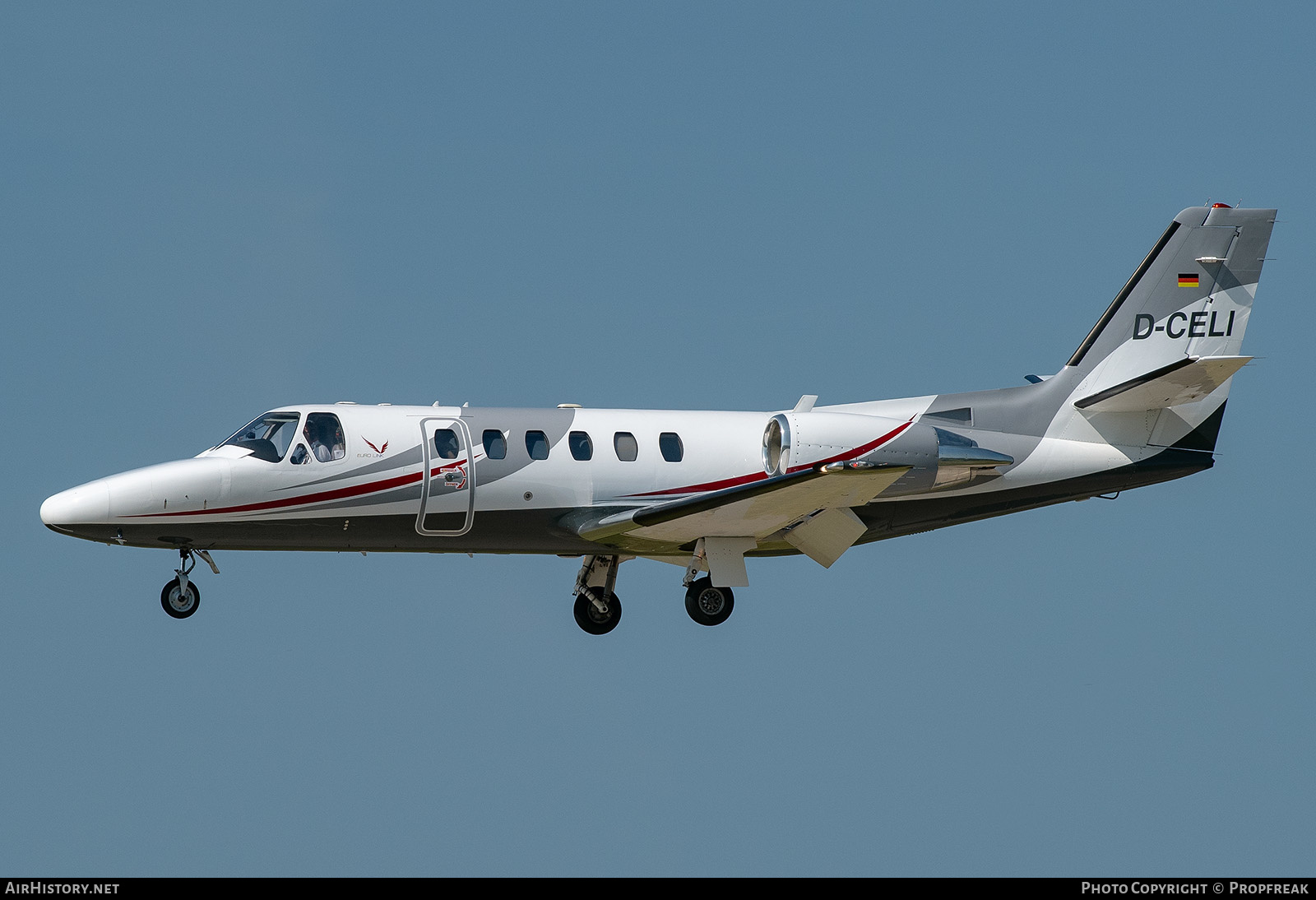 Aircraft Photo of D-CELI | Cessna 550 Citation Bravo | Euro Link | AirHistory.net #580865