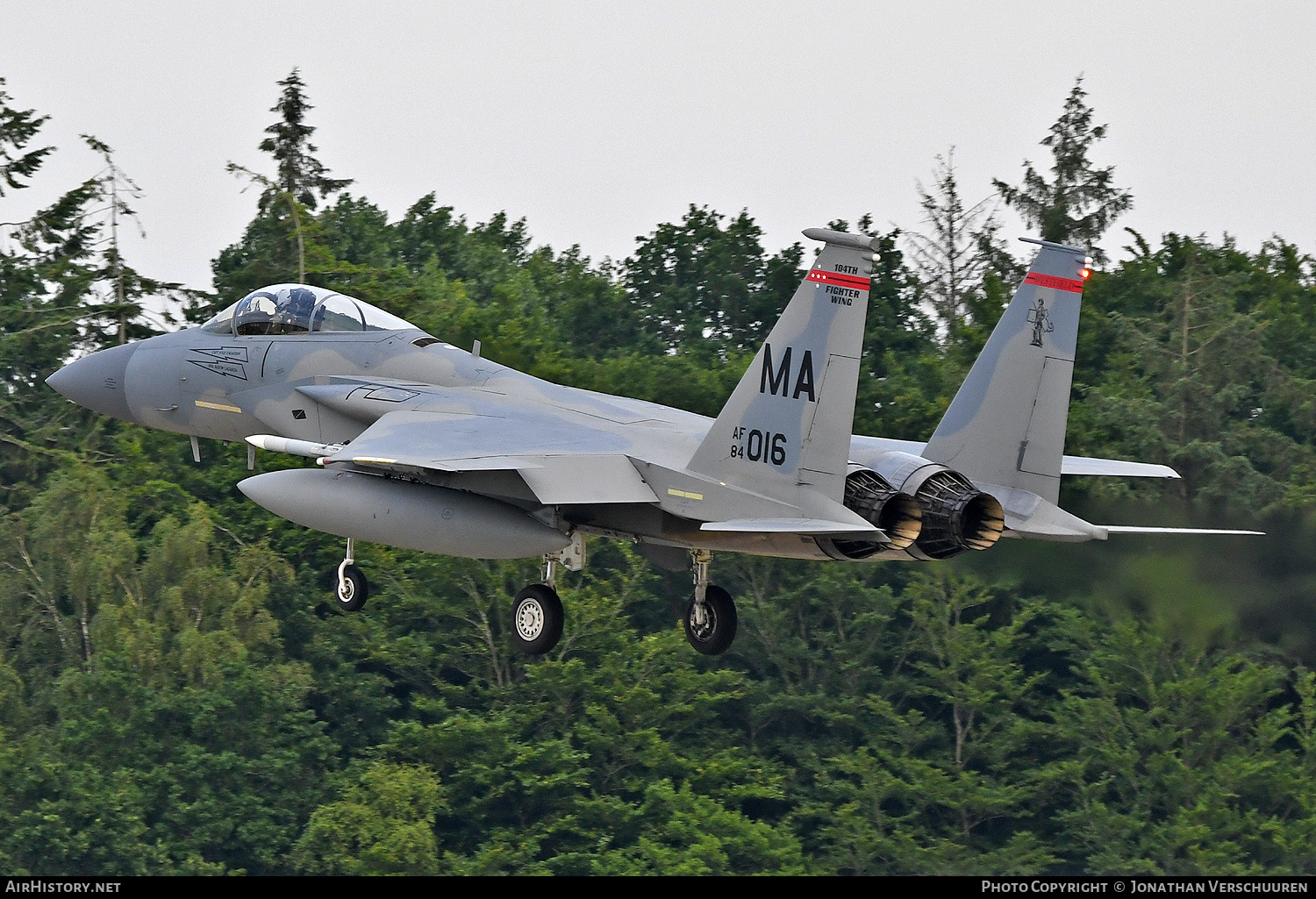 Aircraft Photo of 84-0016 / AF84-016 | McDonnell Douglas F-15C Eagle | USA - Air Force | AirHistory.net #580941