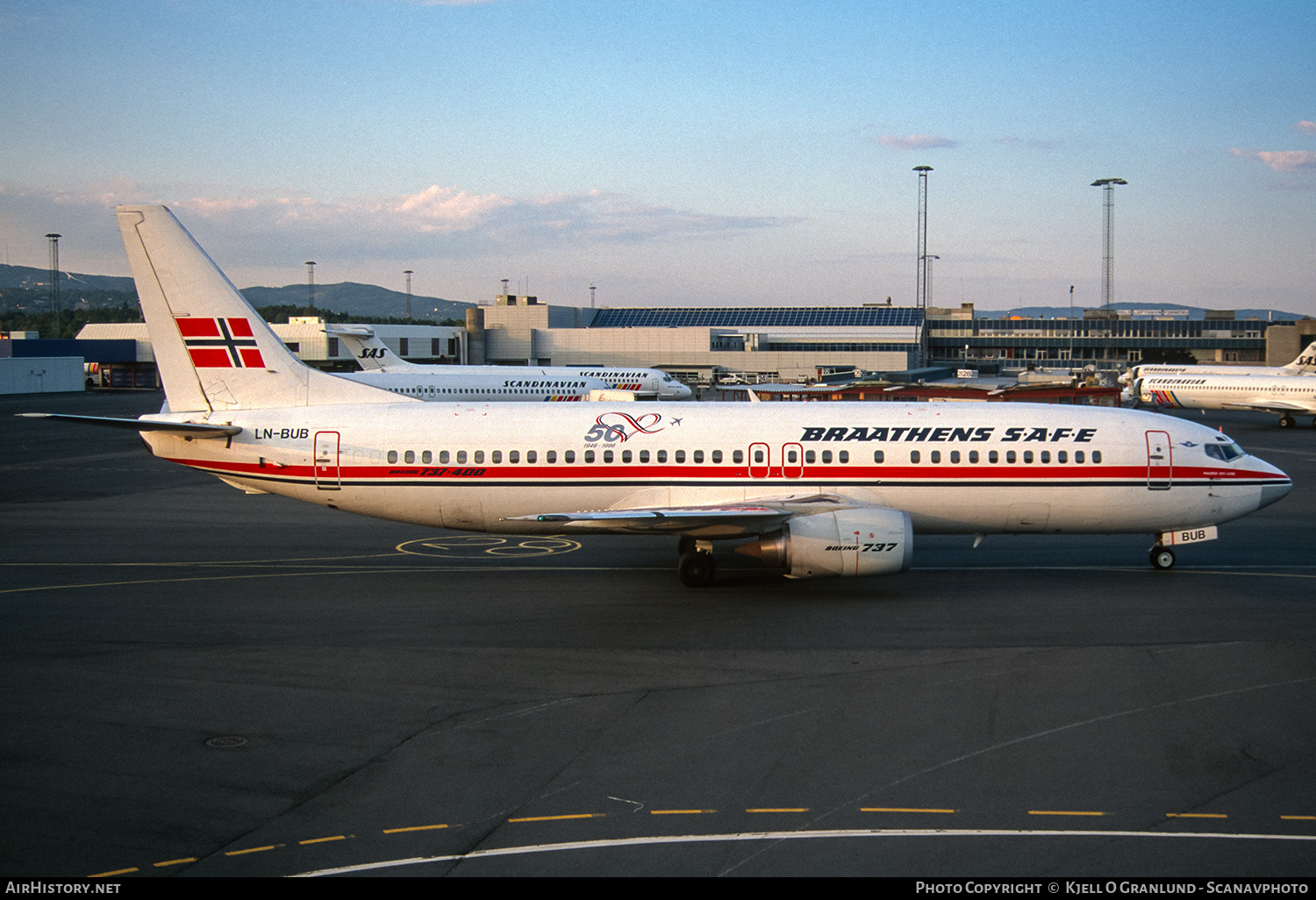 Aircraft Photo of LN-BUB | Boeing 737-4Q8 | Braathens SAFE | AirHistory.net #581010