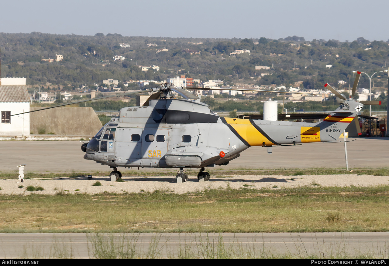 Aircraft Photo of HD.19-7 | Aerospatiale SA-330J Puma | Spain - Air Force | AirHistory.net #581128