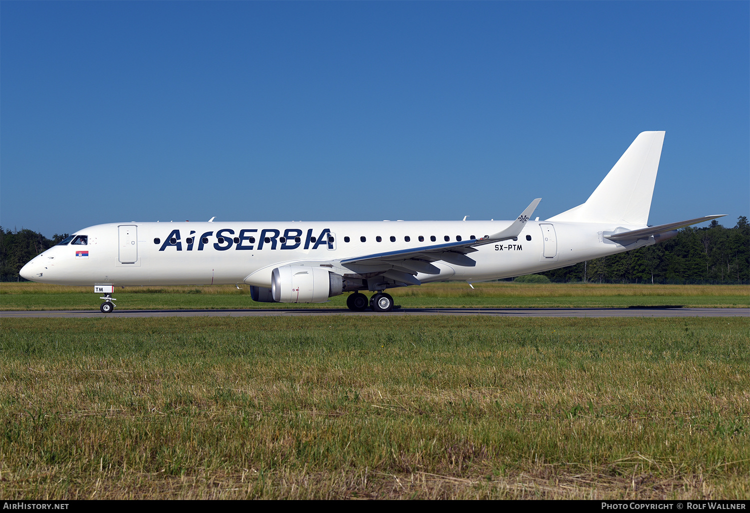 Aircraft Photo of SX-PTM | Embraer 190SR (ERJ-190-100SR) | Air Serbia | AirHistory.net #581148