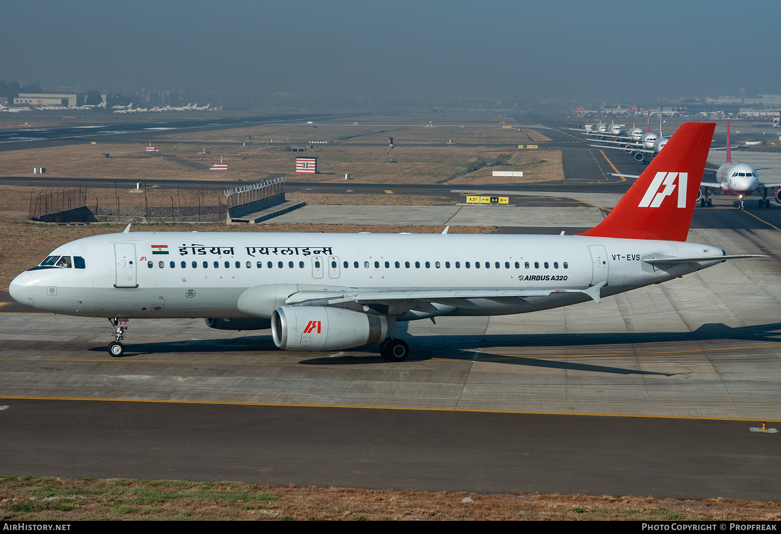 Aircraft Photo of VT-EVS | Airbus A320-231 | Indian Airlines | AirHistory.net #581169