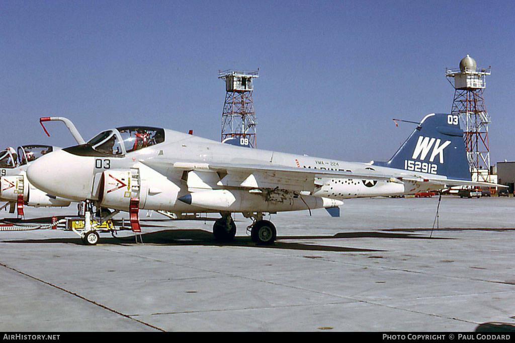 Aircraft Photo of 152912 | Grumman A-6E Intruder | USA - Marines | AirHistory.net #581200