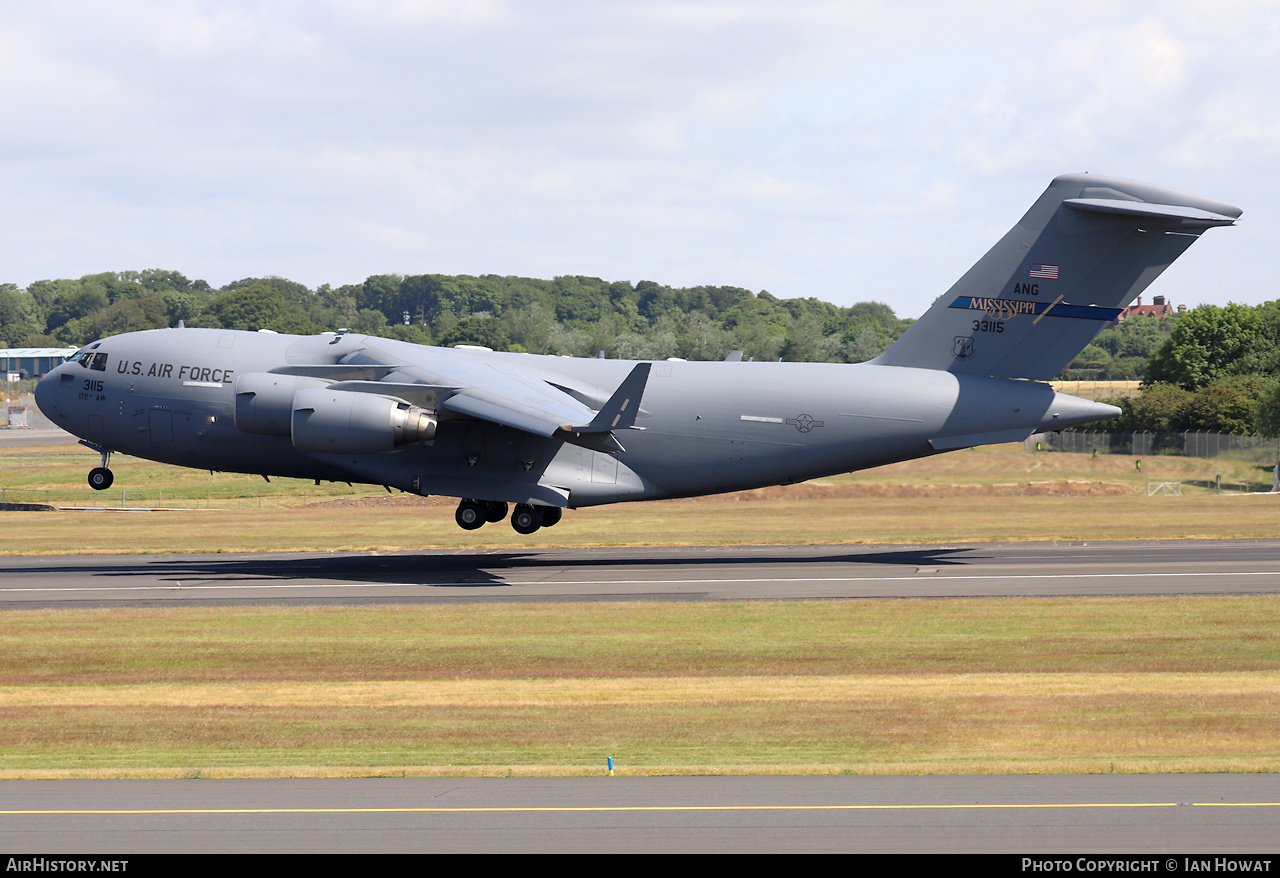 Aircraft Photo of 03-3115 / 33115 | Boeing C-17A Globemaster III | USA - Air Force | AirHistory.net #581202