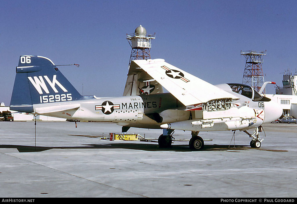 Aircraft Photo of 152925 | Grumman A-6E Intruder | USA - Marines | AirHistory.net #581224