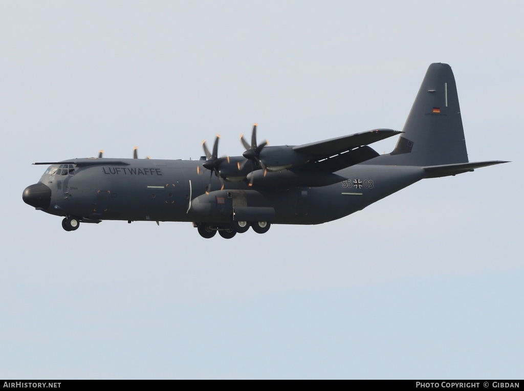 Aircraft Photo of 5503 | Lockheed Martin C-130J-30 Hercules | Germany - Air Force | AirHistory.net #581239
