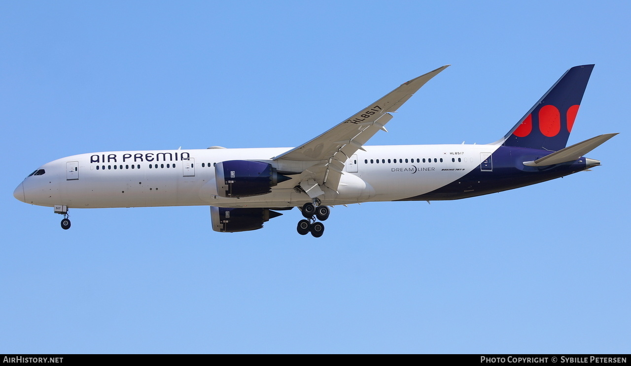 Aircraft Photo of HL8517 | Boeing 787-9 Dreamliner | Air Premia | AirHistory.net #581314