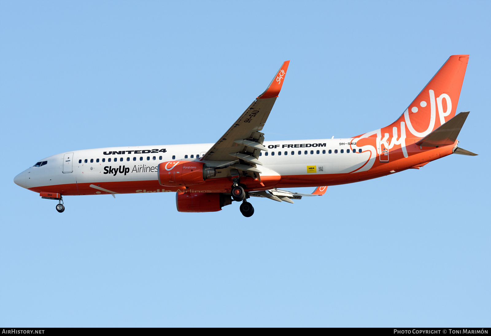 Aircraft Photo of 9H-SAU | Boeing 737-8KN | SkyUp Airlines | AirHistory.net #581325