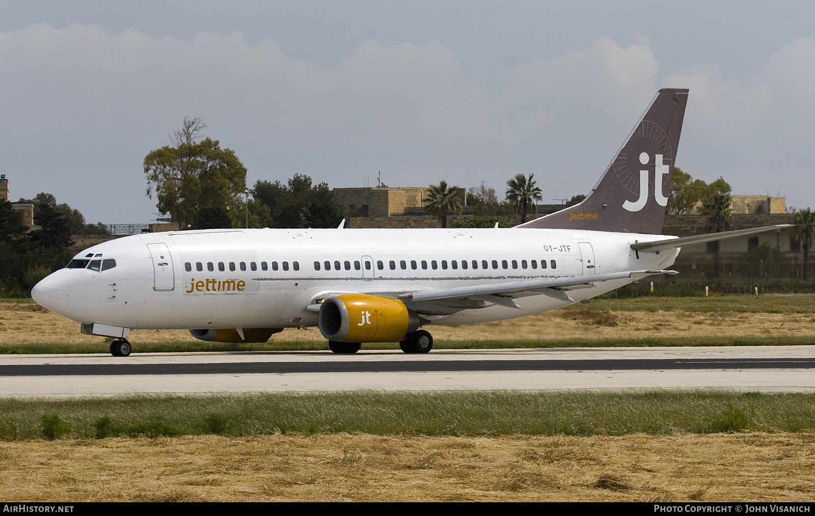 Aircraft Photo of OY-JTF | Boeing 737-382(QC) | Jettime | AirHistory.net #581350