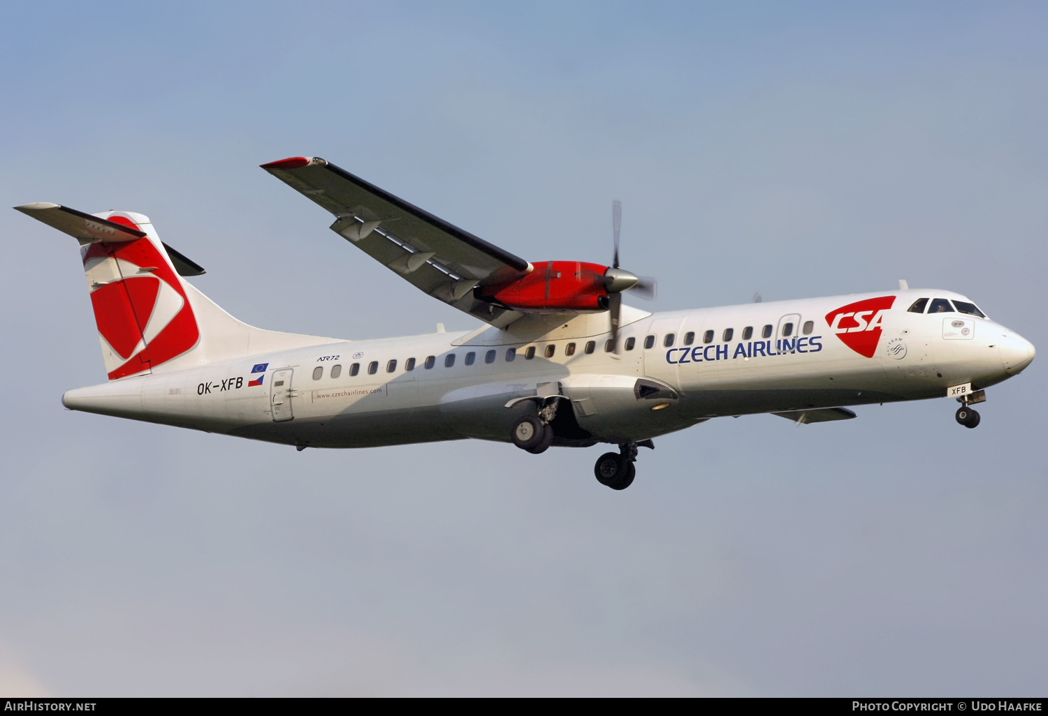 Aircraft Photo of OK-XFB | ATR ATR-72-202 | ČSA - Czech Airlines | AirHistory.net #581400