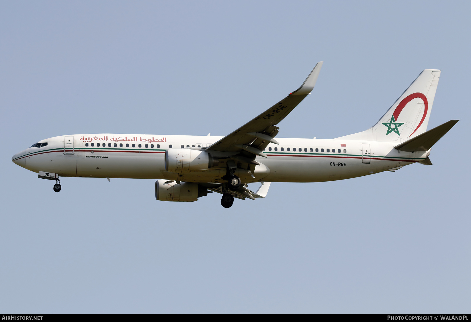 Aircraft Photo of CN-RGE | Boeing 737-86N | Royal Air Maroc - RAM | AirHistory.net #581420