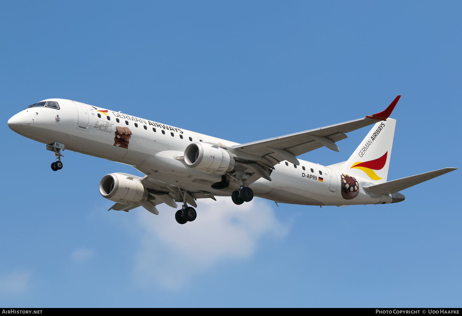 Aircraft Photo of D-APRI | Embraer 190LR (ERJ-190-100LR) | German Airways | AirHistory.net #581431