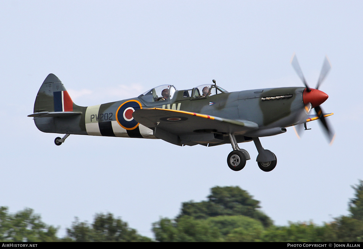 Aircraft Photo of G-CCCA / PV202 | Supermarine 509 Spitfire T9C | UK - Air Force | AirHistory.net #581432