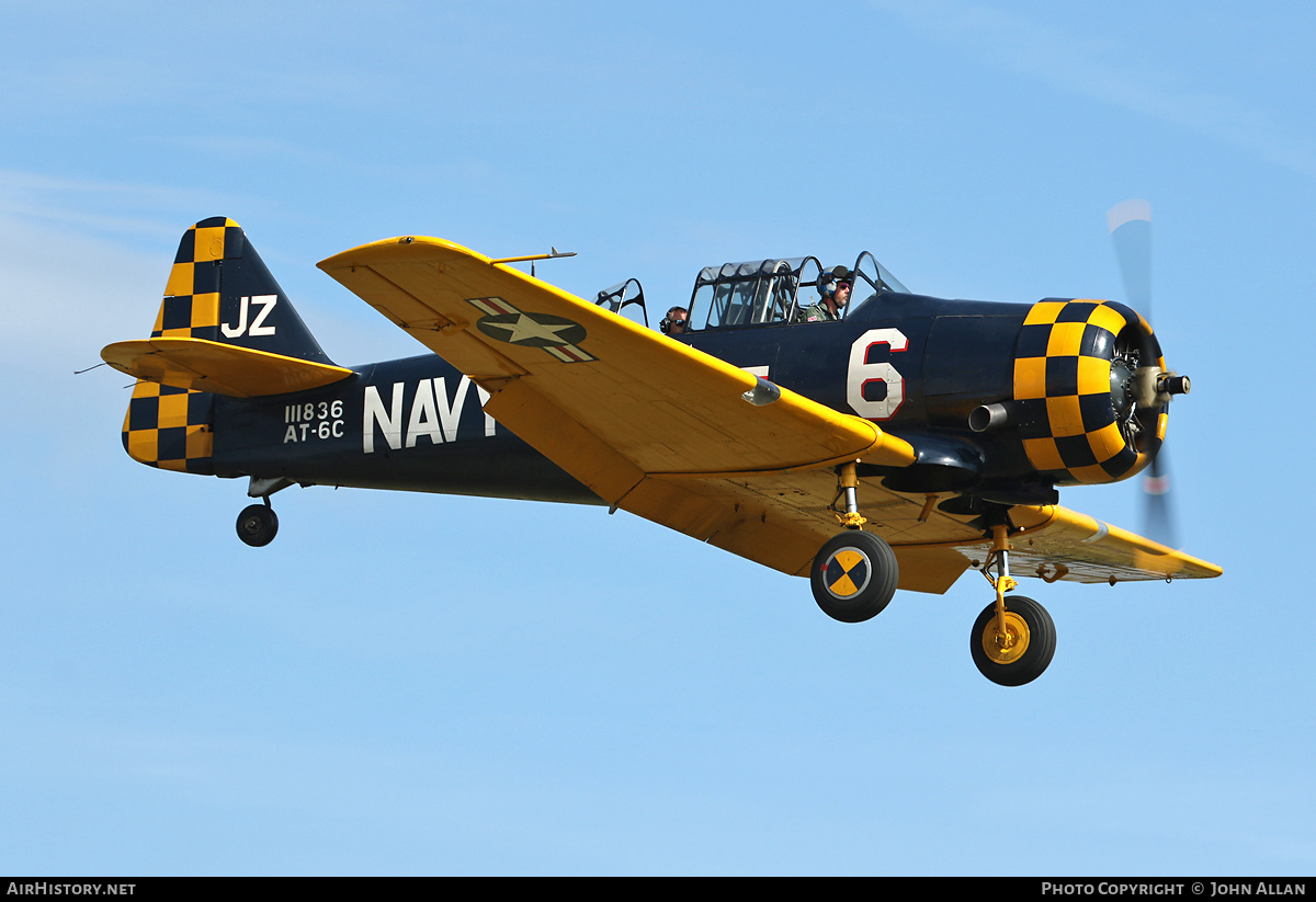 Aircraft Photo of G-TSIX / 111836 | North American AT-6C Harvard IIA | USA - Navy | AirHistory.net #581436