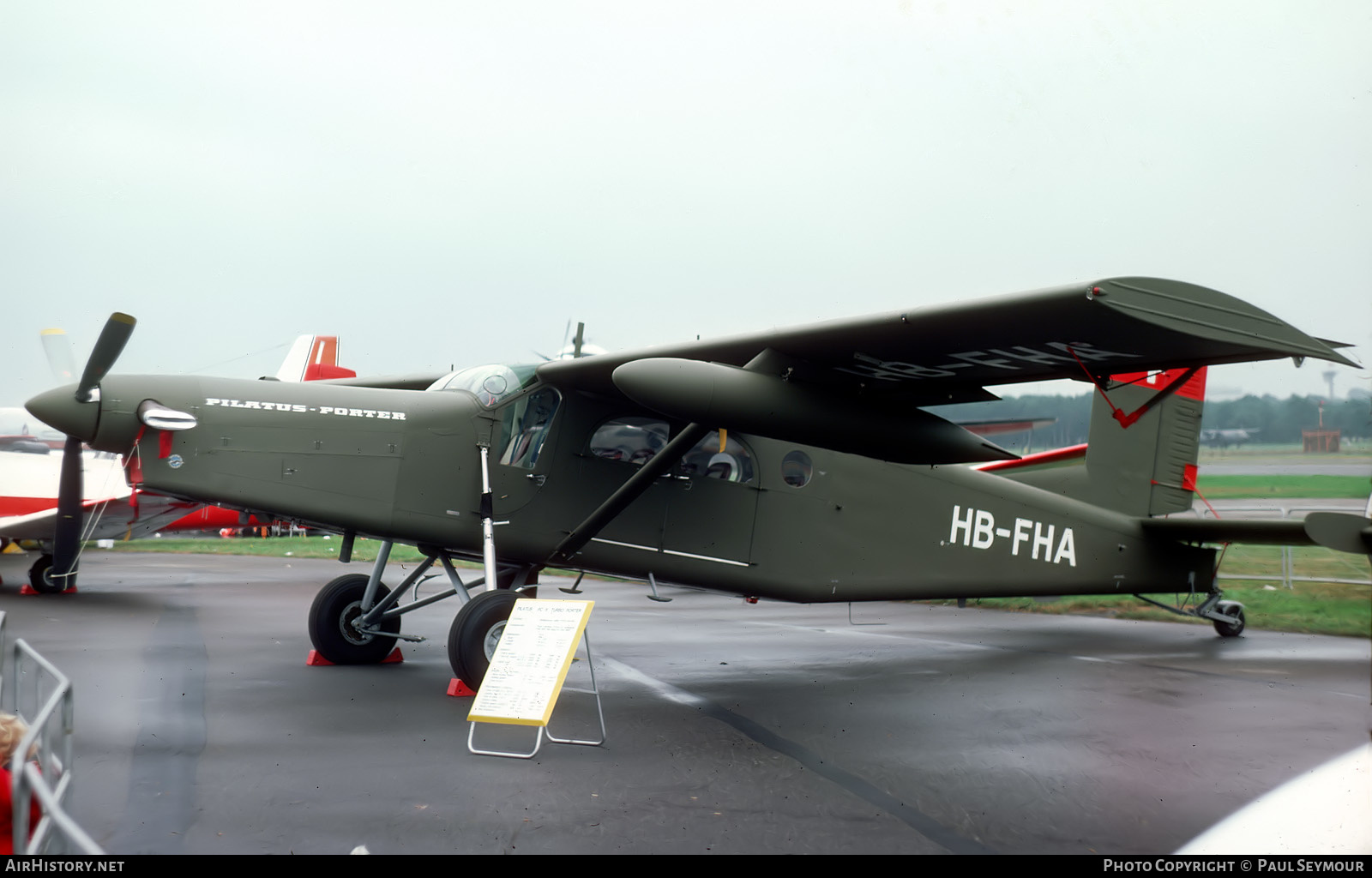 Aircraft Photo of HB-FHA | Pilatus PC-6/B2-H2 Turbo Porter | AirHistory.net #581516