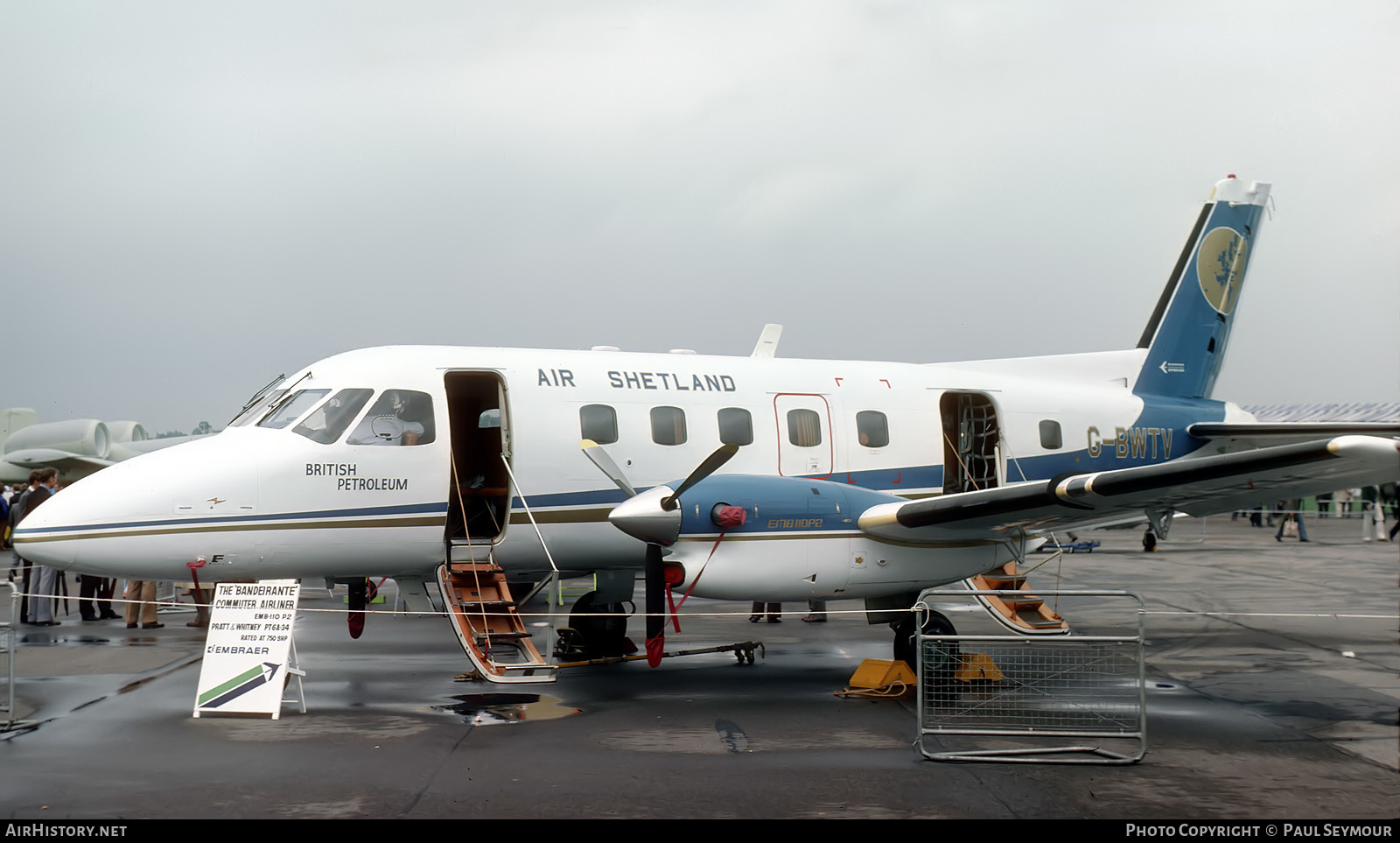 Aircraft Photo of G-BWTV | Embraer EMB-110P2 Bandeirante | Air Shetland | AirHistory.net #581526