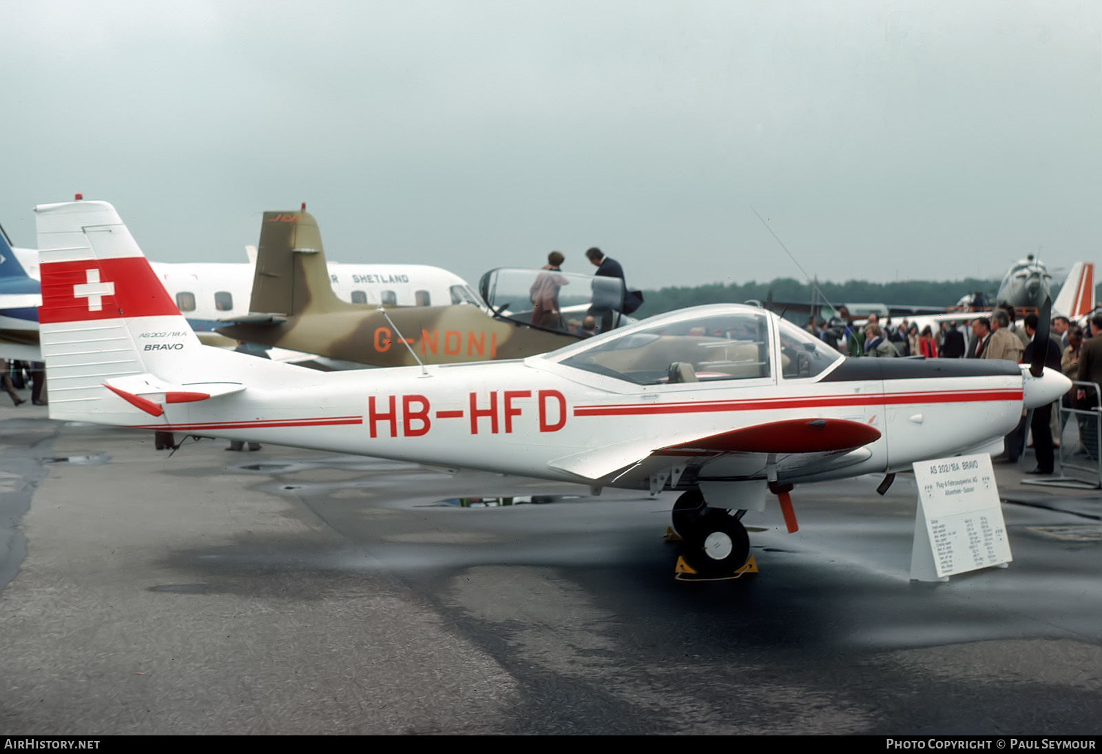 Aircraft Photo of HB-HFD | FFA AS-202/18A Bravo | AirHistory.net #581528