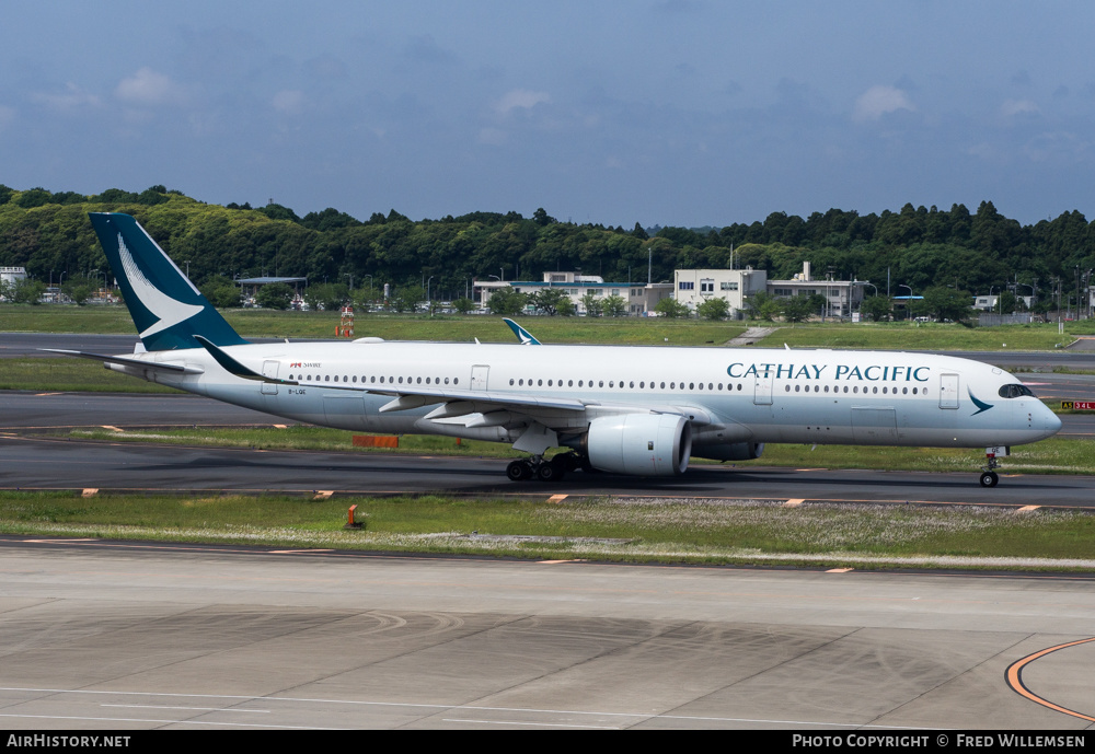 Aircraft Photo of B-LQE | Airbus A350-941 | Cathay Pacific Airways | AirHistory.net #581592