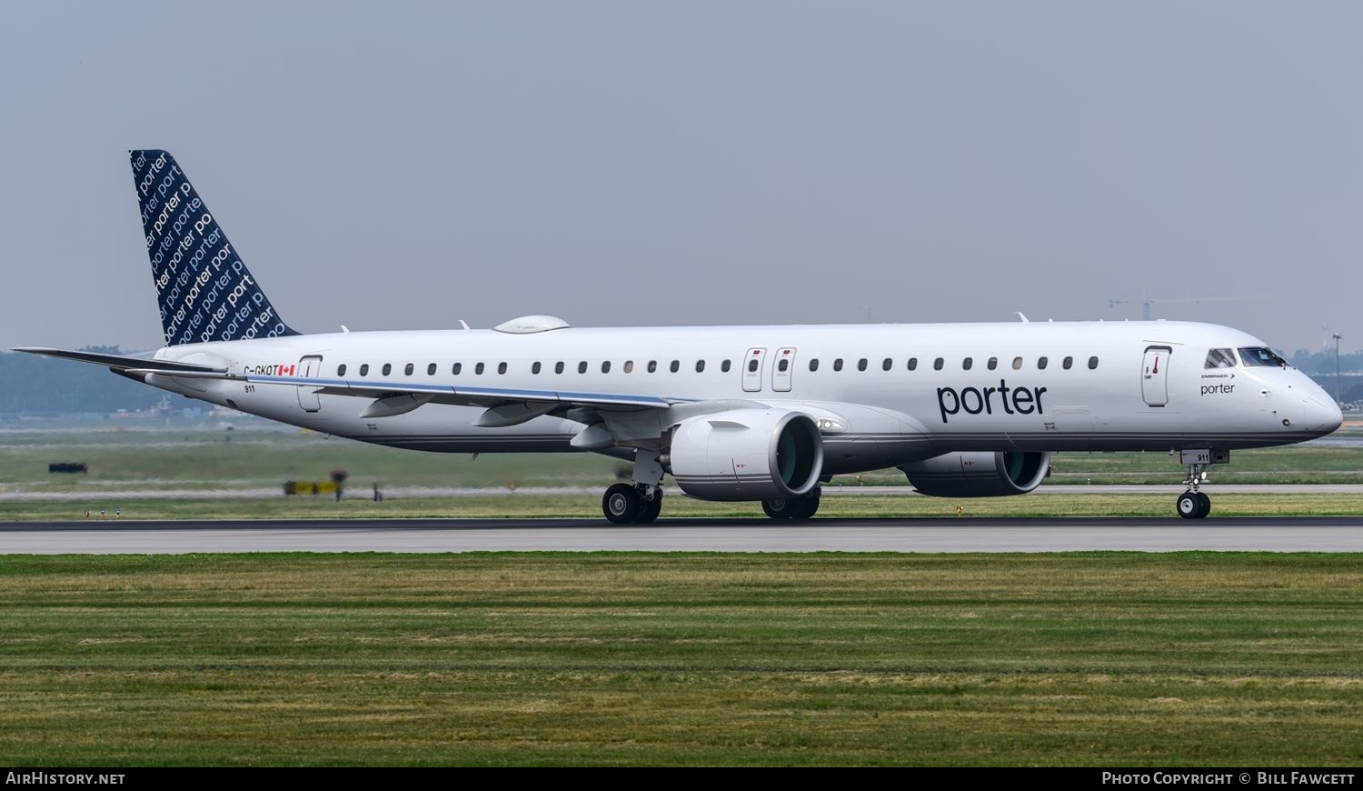 Aircraft Photo of C-GKQT | Embraer 195-E2 (ERJ-190-400) | Porter Airlines | AirHistory.net #581607