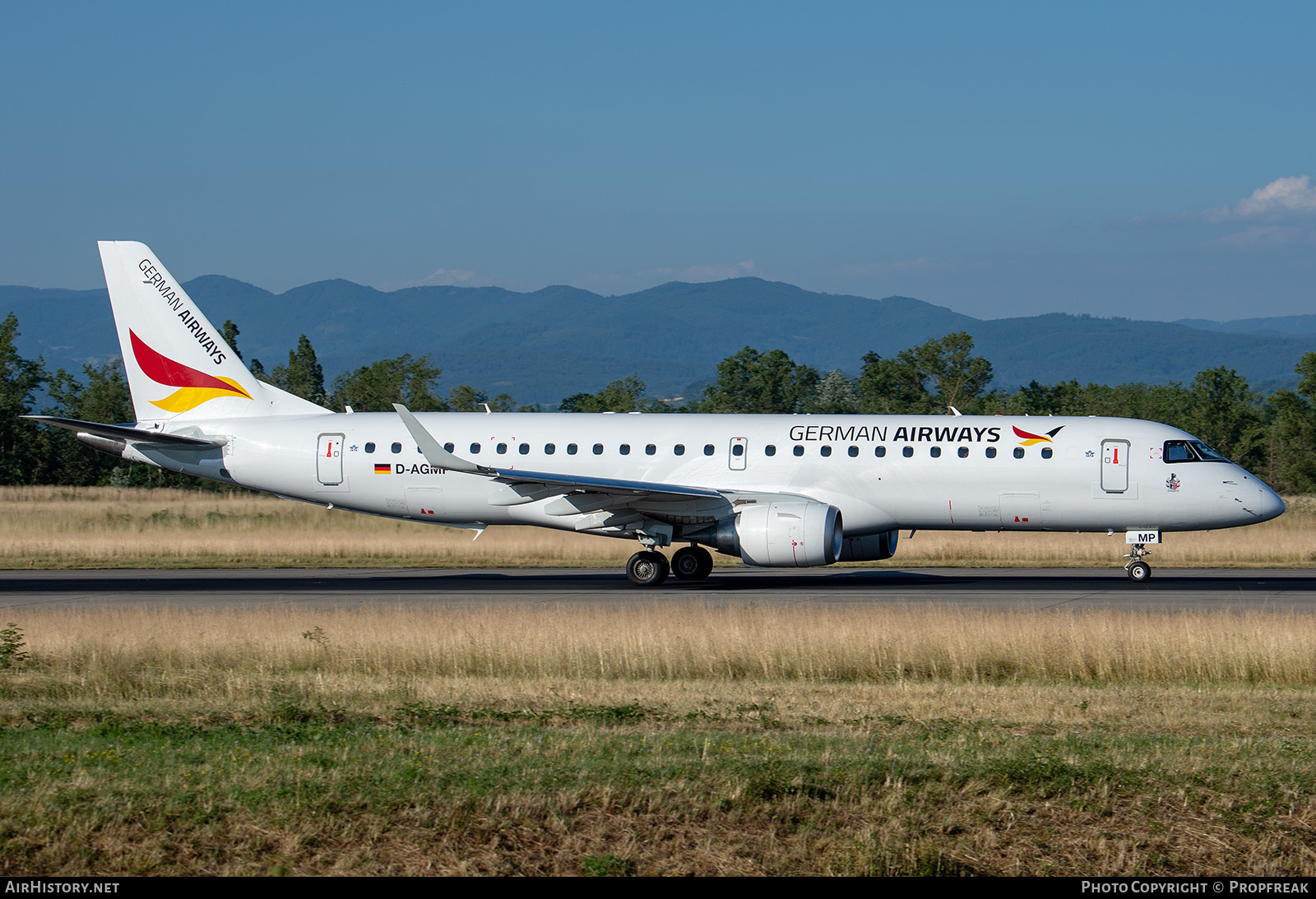 Aircraft Photo of D-AGMP | Embraer 190AR (ERJ-190-100IGW) | German Airways | AirHistory.net #581627