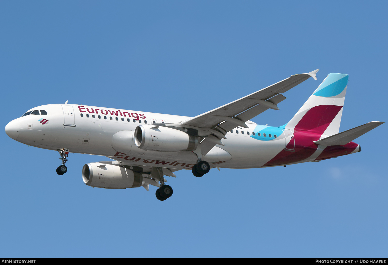 Aircraft Photo of D-AGWE | Airbus A319-132 | Eurowings | AirHistory.net #581645