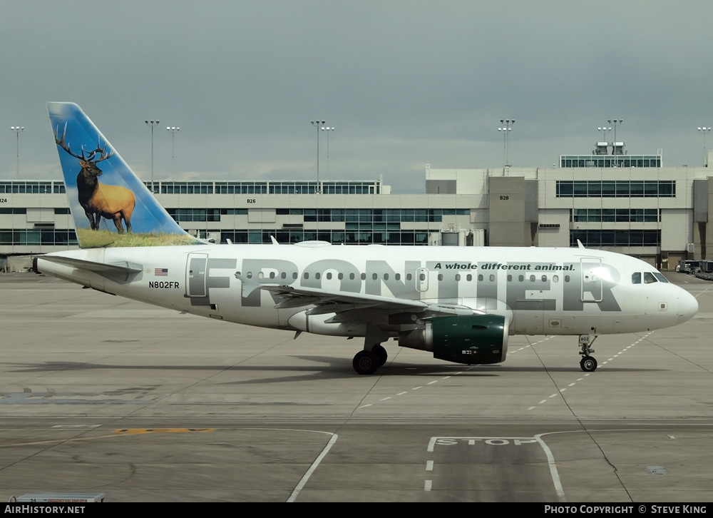 Aircraft Photo of N802FR | Airbus A318-111 | Frontier Airlines | AirHistory.net #581669