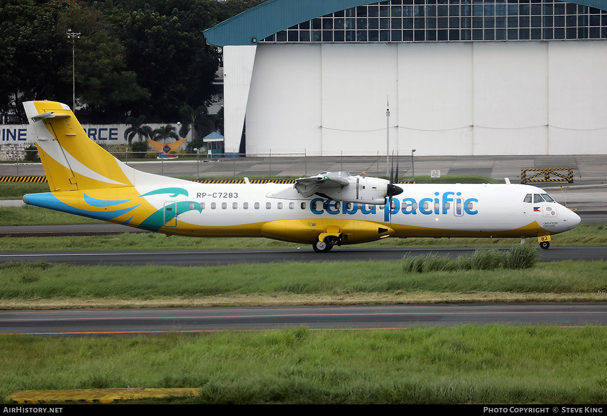 Aircraft Photo of RP-C7283 | ATR ATR-72-600 (ATR-72-212A) | Cebu Pacific Air | AirHistory.net #581676
