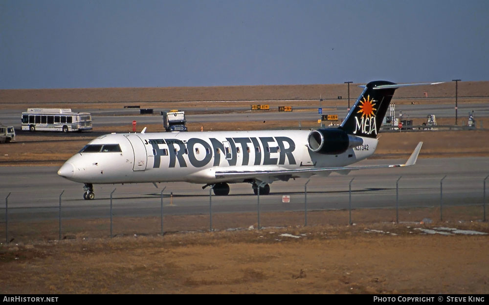 Aircraft Photo of N37342 | Bombardier CRJ-200LR (CL-600-2B19) | Frontier JetExpress | AirHistory.net #581680