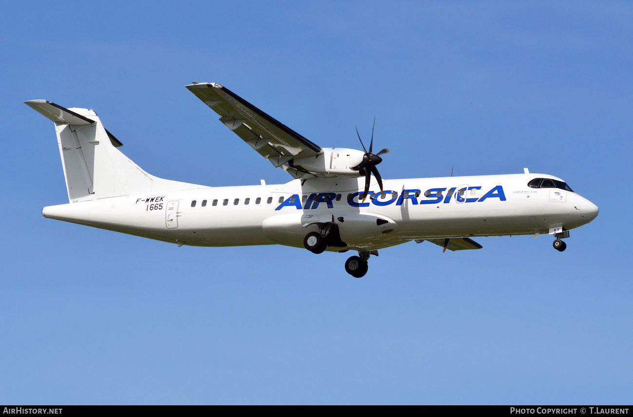 Aircraft Photo of F-WWEK | ATR ATR-72-600 (ATR-72-212A) | Air Corsica | AirHistory.net #581690