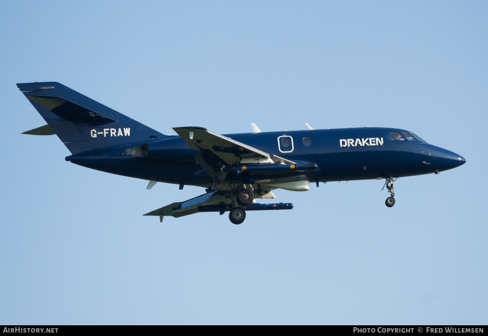 Aircraft Photo of G-FRAW | Dassault Falcon 20ECM | Draken Europe | AirHistory.net #581757