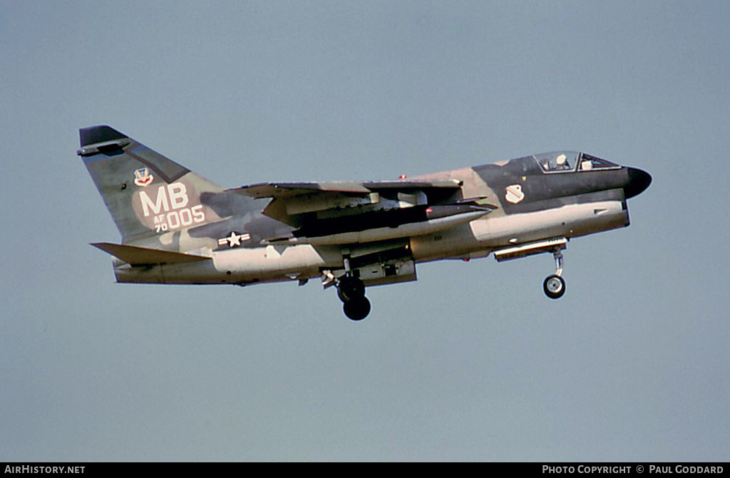 Aircraft Photo of 70-1005 / AF70-005 | LTV A-7D Corsair II | USA - Air Force | AirHistory.net #581779