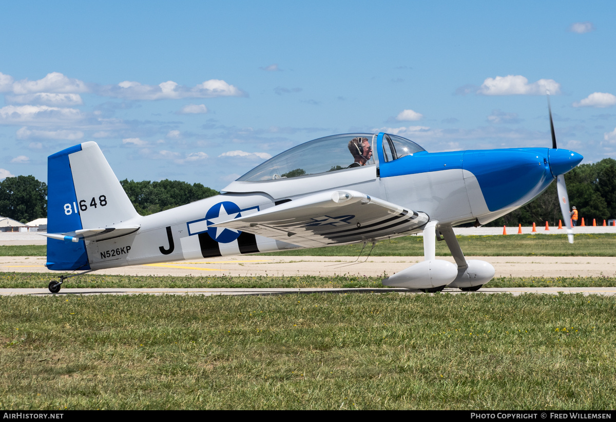 Aircraft Photo of N526KP | Van's RV-8 | USA - Air Force | AirHistory.net #581780