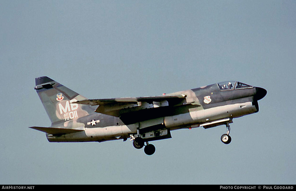 Aircraft Photo of 70-1011 / AF70-011 | LTV A-7D Corsair II | USA - Air Force | AirHistory.net #581785