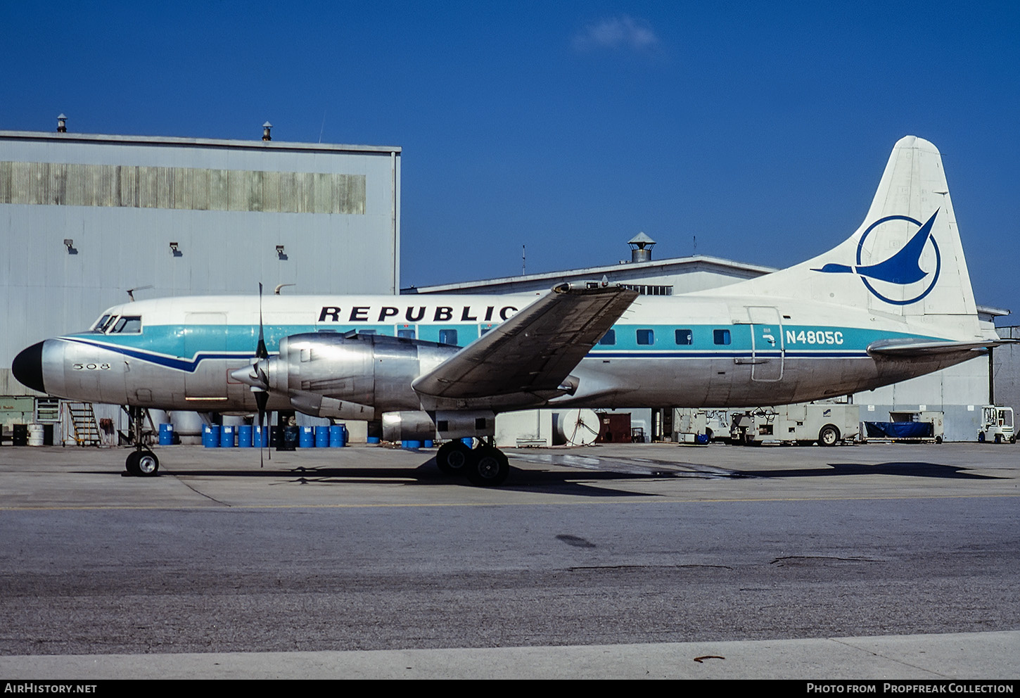 Aircraft Photo of N4805C | Convair 580 | Republic Airlines | AirHistory.net #581799