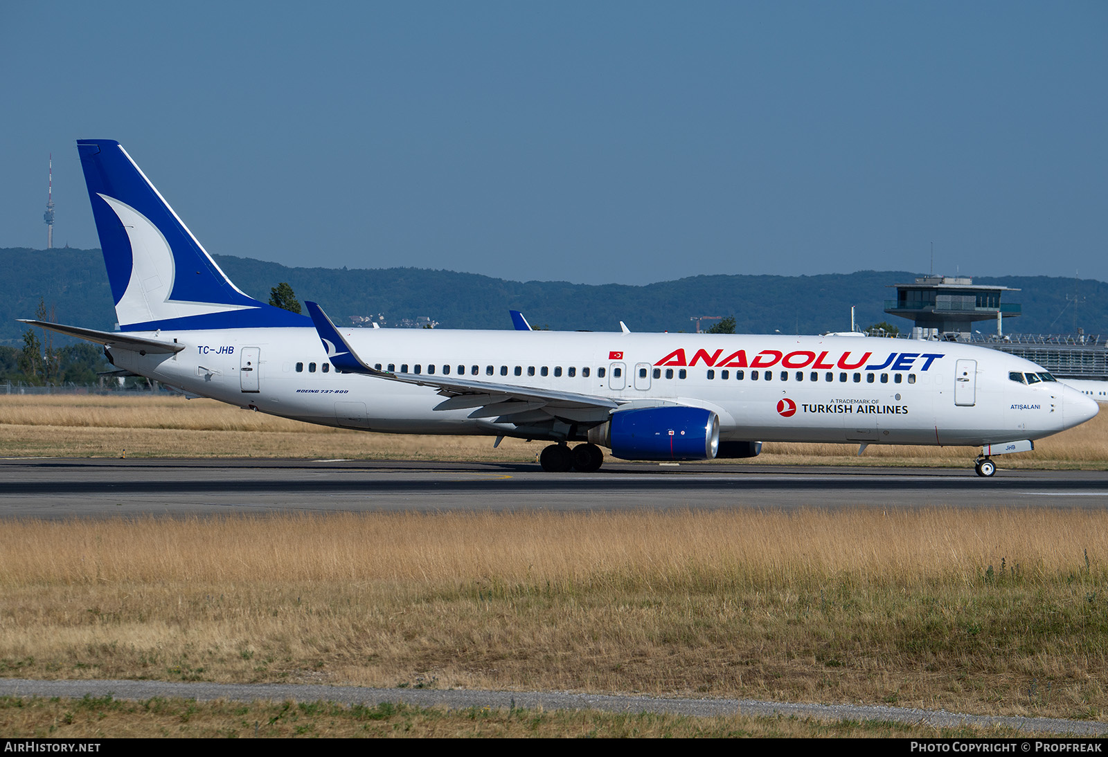 Aircraft Photo of TC-JHB | Boeing 737-8F2 | AnadoluJet | AirHistory.net #581803