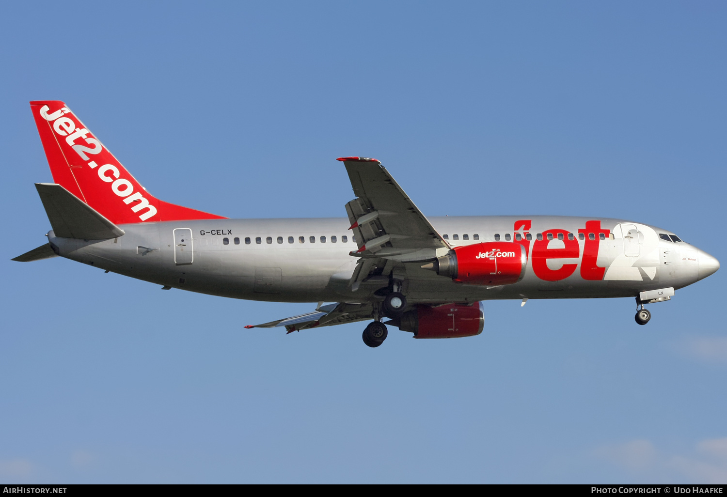 Aircraft Photo of G-CELX | Boeing 737-377(QC) | Jet2 | AirHistory.net #581892