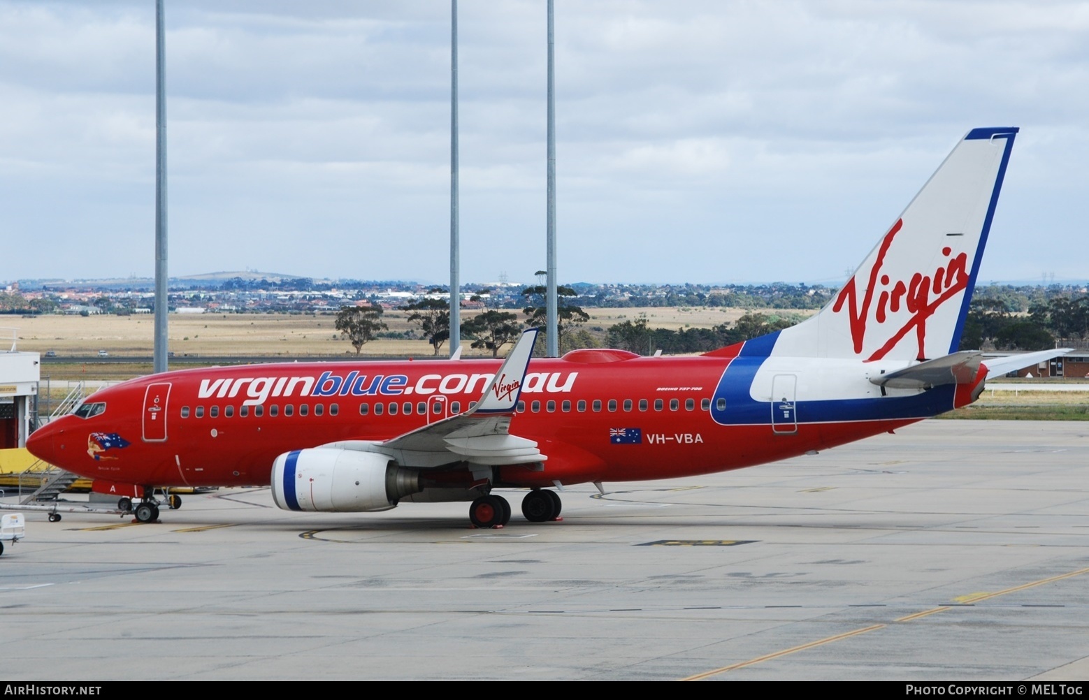 Aircraft Photo of VH-VBA | Boeing 737-7Q8 | Virgin Blue Airlines | AirHistory.net #581896