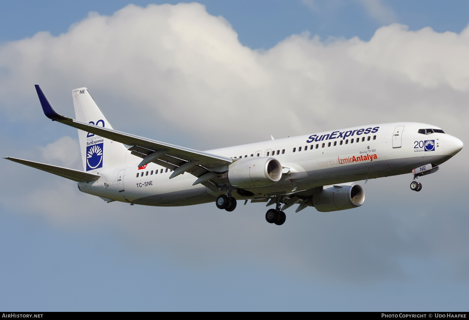 Aircraft Photo of TC-SNE | Boeing 737-8HX | SunExpress | AirHistory.net #581908